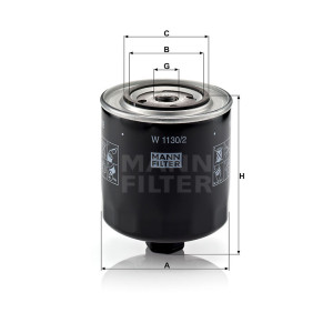 Фильтр масляный MANN-FILTER W 1130/2